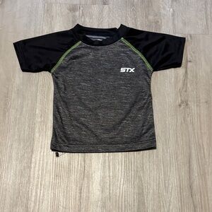 STX Kids Black and Gray Active Tee